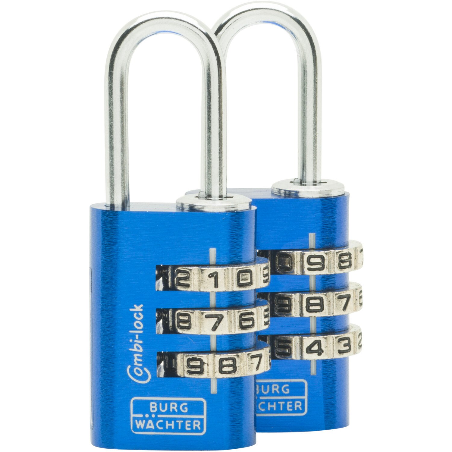 Pack of 2 Combination Padlocks 20mm Image 1