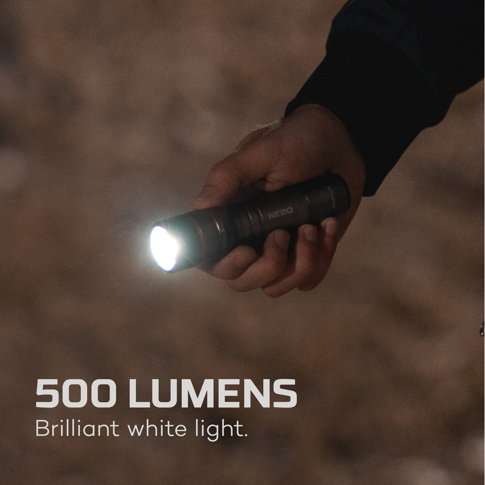 Nebo Newton 500 500 Lumens Compact Pocket Flashlight with 4x Zoom AAA Batteries and Magnetic Base Image 7