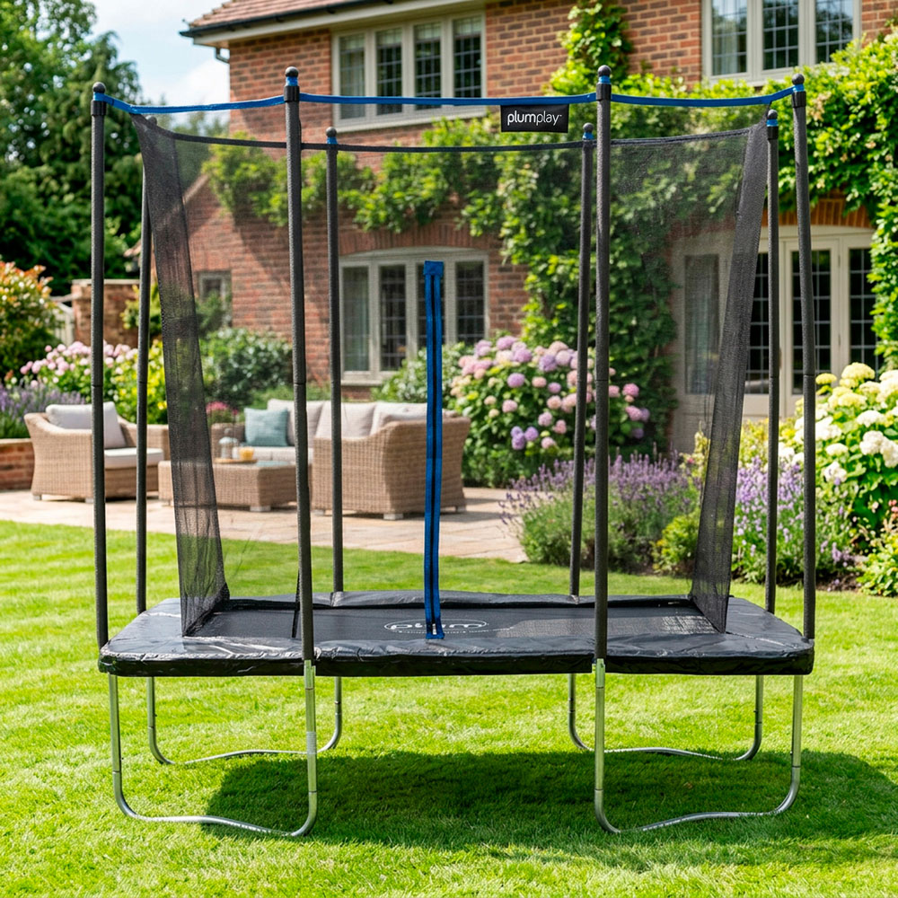 Plum Play 8 x 6ft Rectangular Springsafe Trampoline and Enclosure Image 2