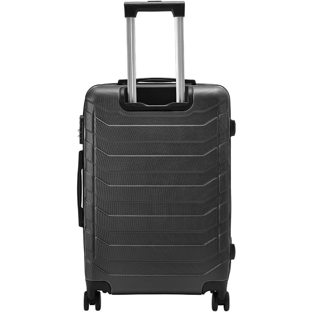 H&O Direct 24 inch Black Lightweight Hardshell Travel Suitcase Image 2