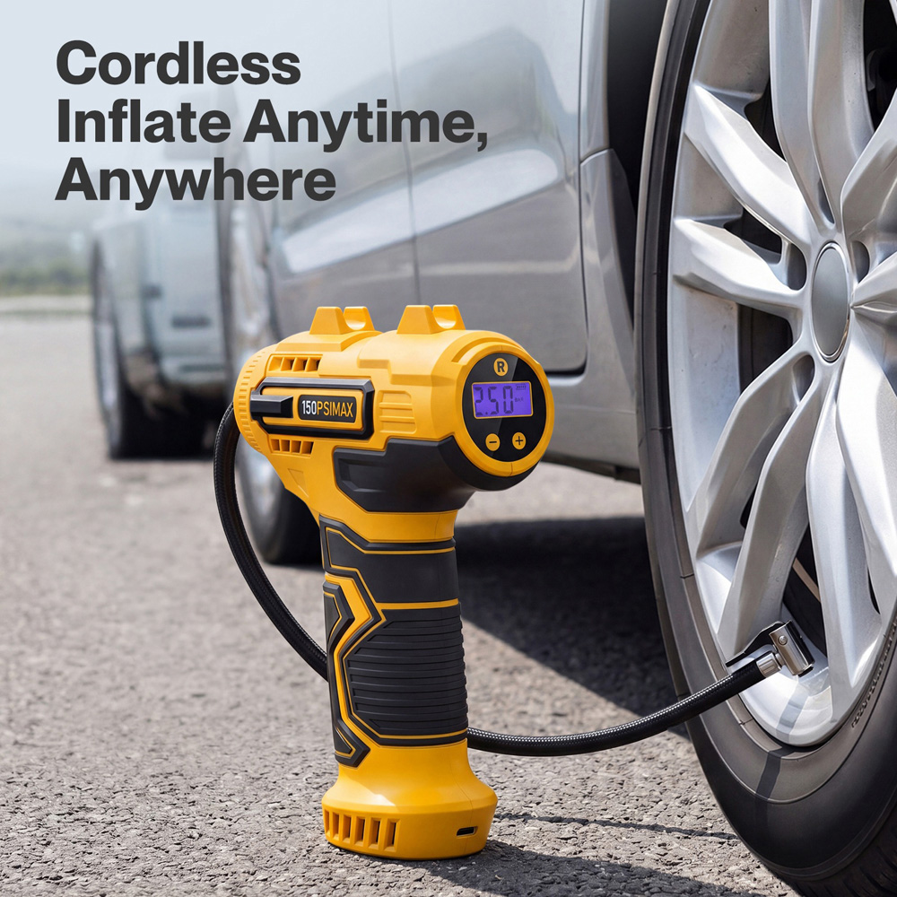 Traderight 150 PSI Portable Cordless Car Tyre Inflator and Air Compressor Image 5