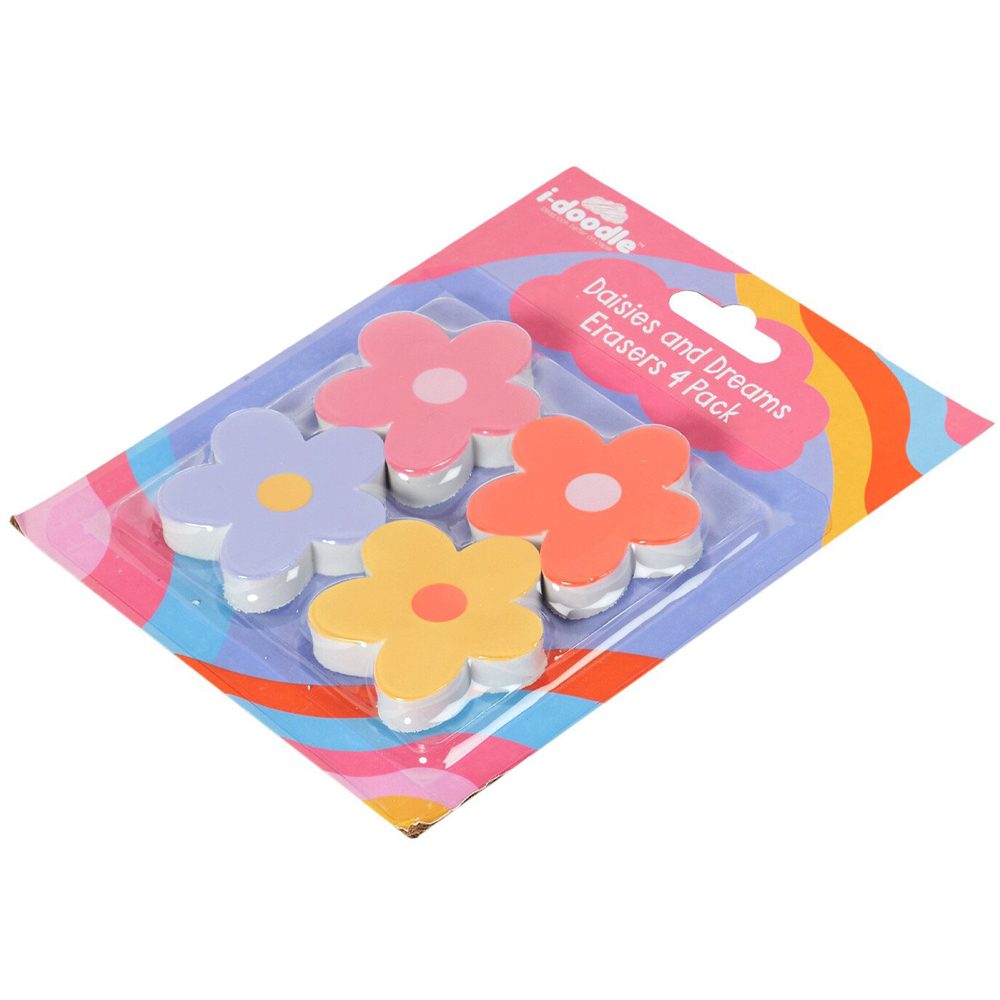 Pack of 4 Daisies and Dreams Erasers Image 2