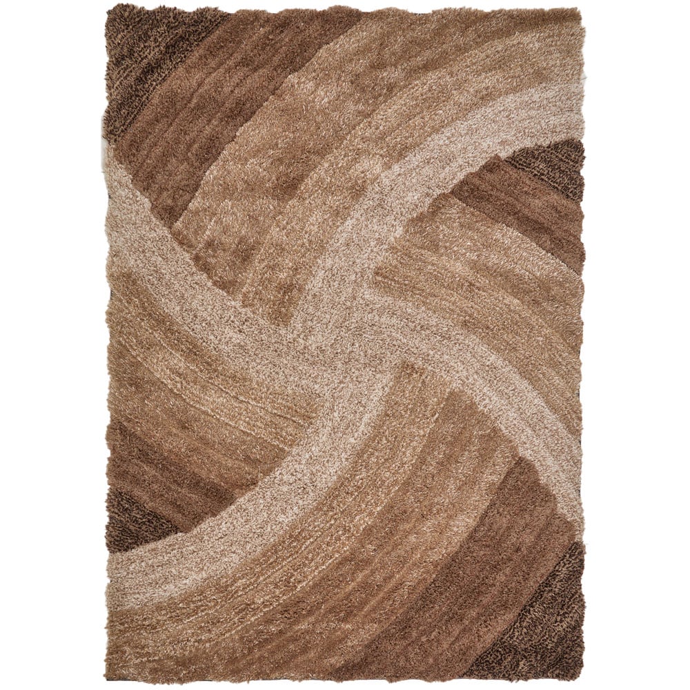 DS Living Stella Brown Ultra Plush Rug 160 x 230cm Image 1