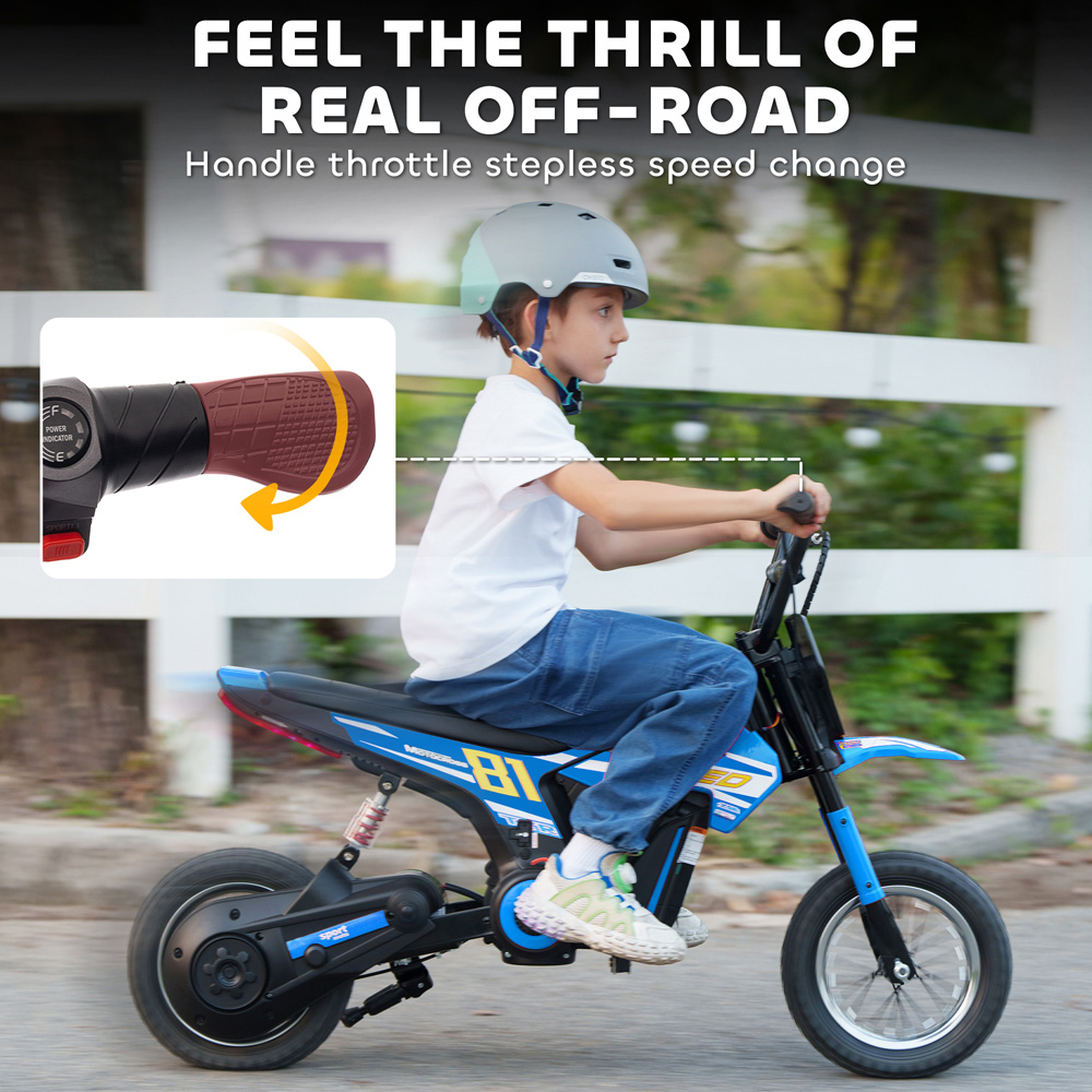 Tommy Toys Blue Battery Powered Ride On Motorcycle 24V Image 5