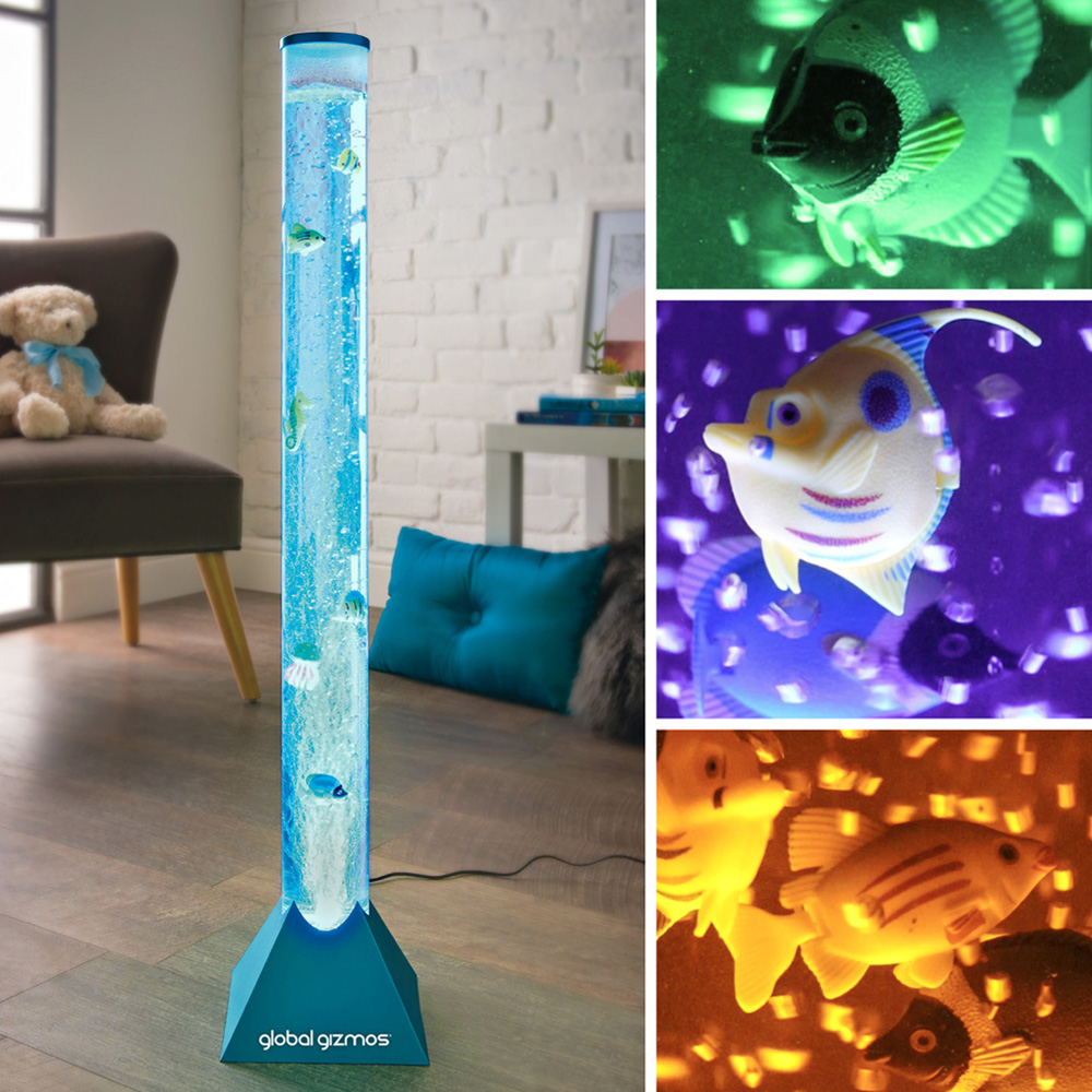 Global Gizmos Blue Fish Water Bubble Lamp 90cm Image 6