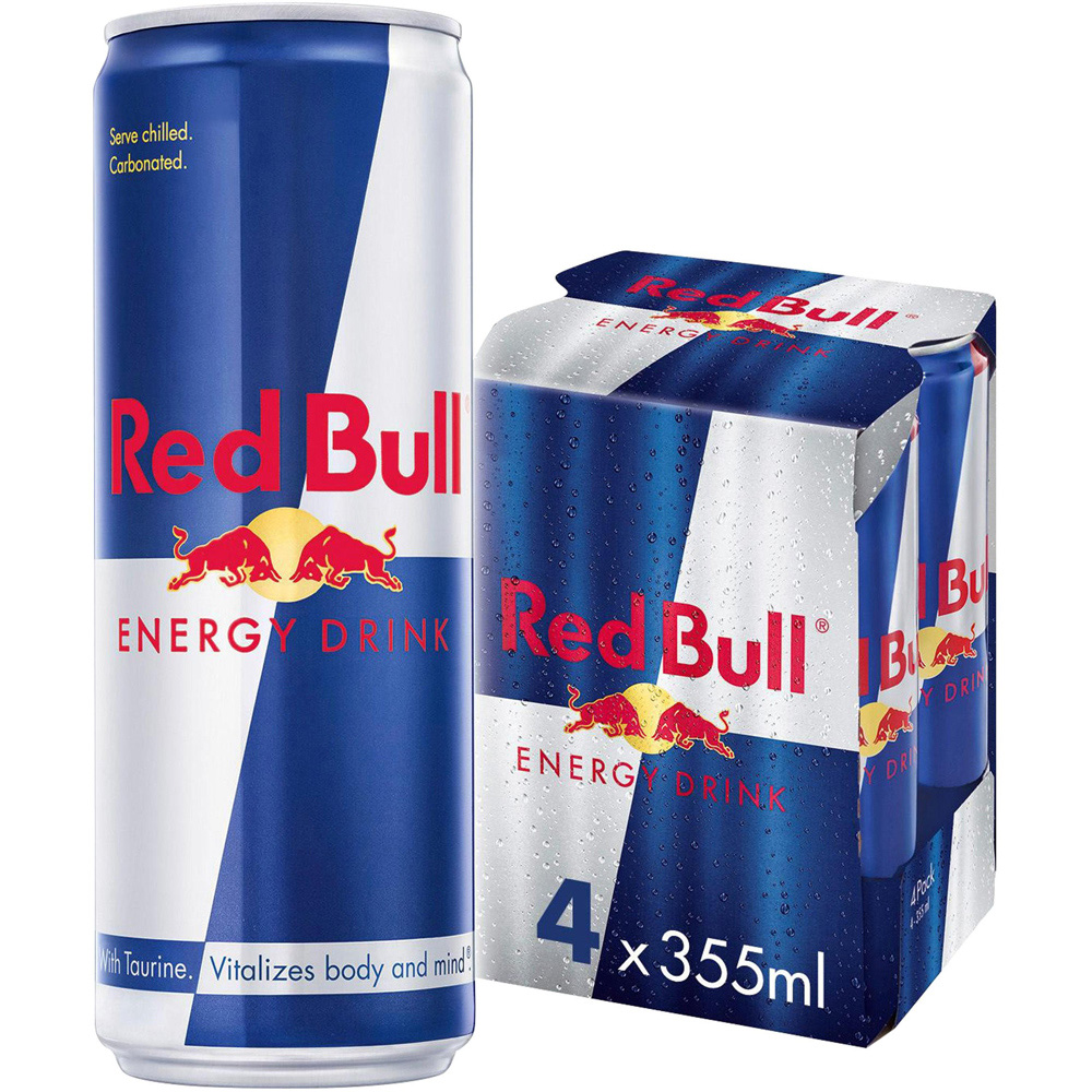 Red Bull Original Energy Drink 4 x 355ml Image