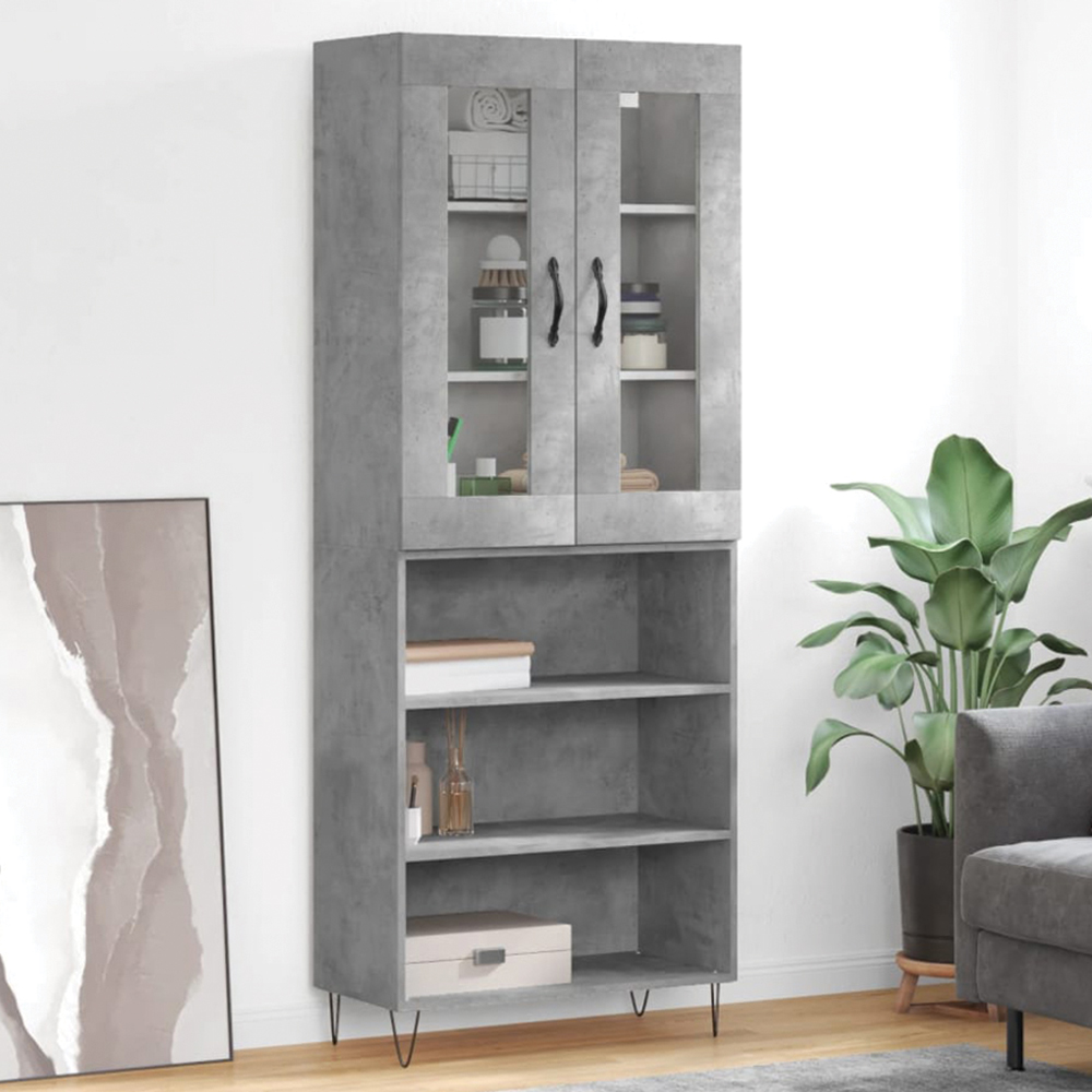 vidaXL 4 Drawer Oak Highboard Image