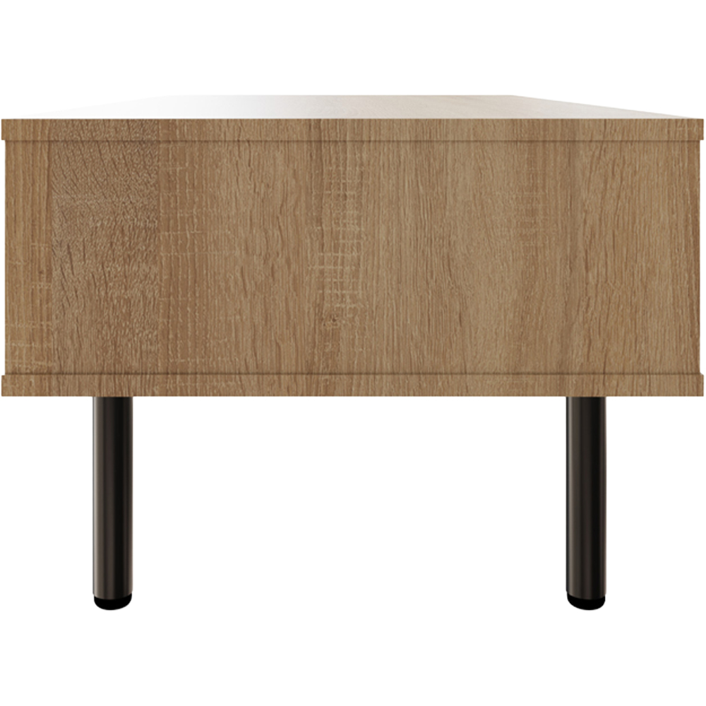 GFW Nervata 2 Drawer Oak Coffee Table Image 5