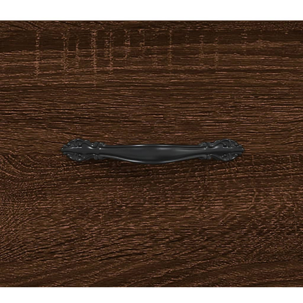 vidaXL 2 Drawer 2 Shelf Brown Oak TV Cabinet Image 9