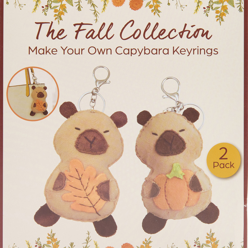 Make Your Own Capybara Keyrings Kit Image 3