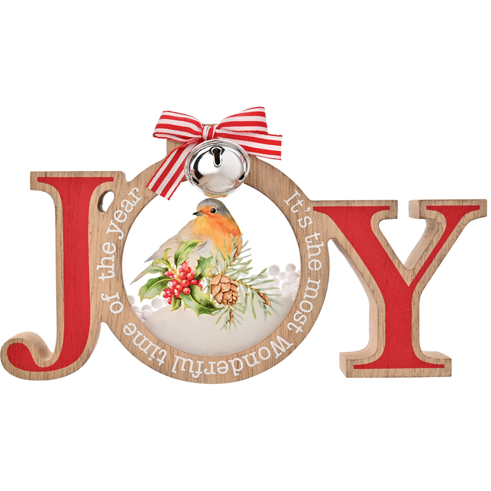 The Seasonal Gift Co. Robin Joy Mantle Plaque Image 3