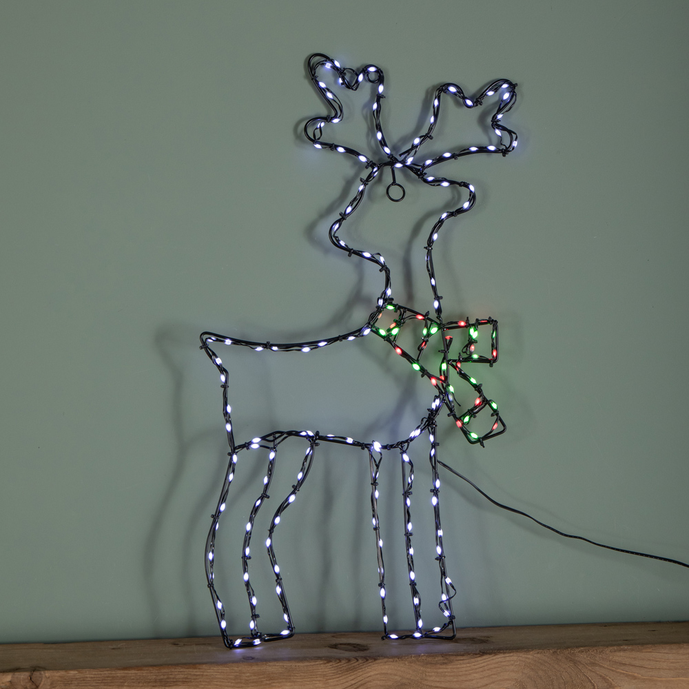Samuel Alexander Multicolour LED FlexiBrights Light Up Reindeer Snowman Christmas Decoration Image 3