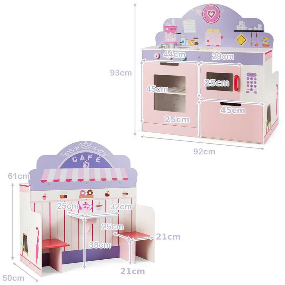 Costway Kids 2 in 1 Kitchen Playset Image 9