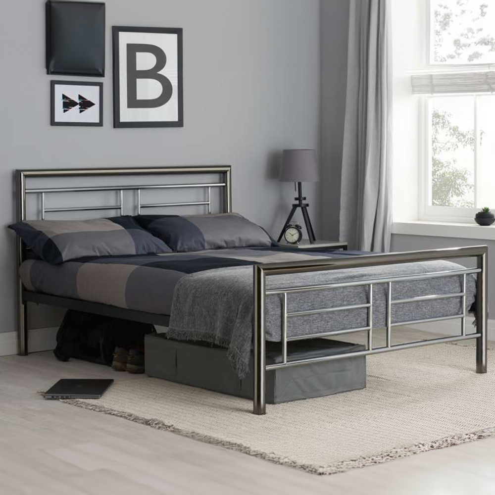 Montana Double Silver Bed Frame Image 1