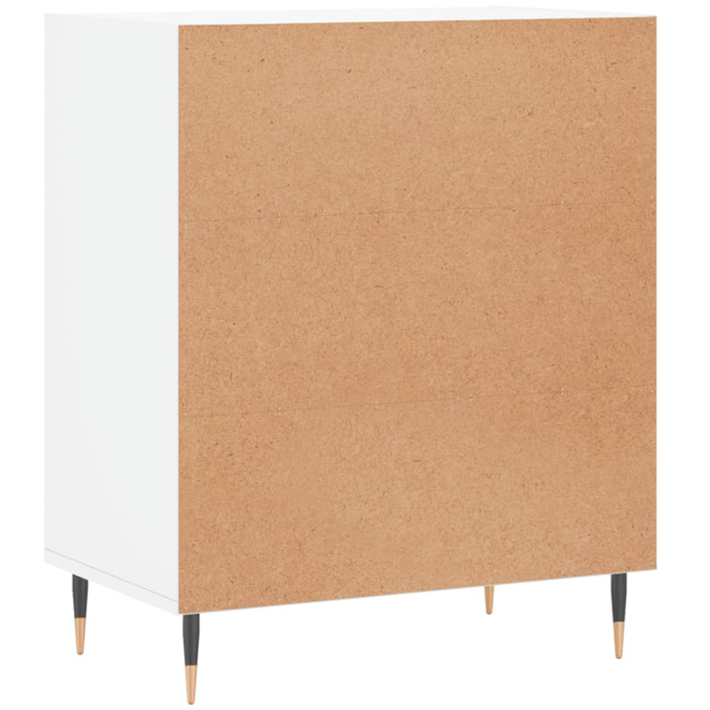 vidaXL 3 Shelf White Sideboard Image 6