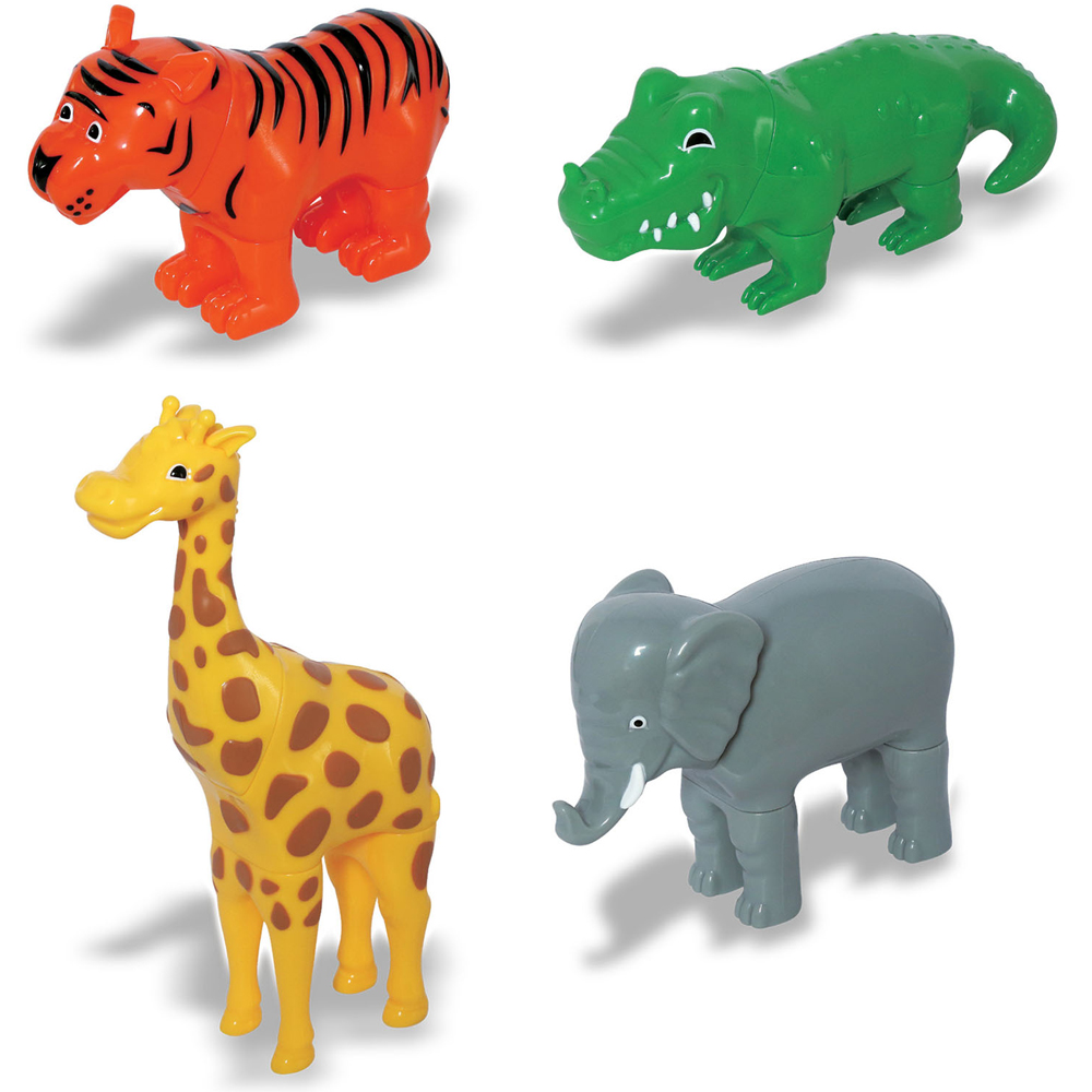 Small World Toys Make Your Own 3D Jumbo Safari Animals Magnetic Assembly Kit Image 2