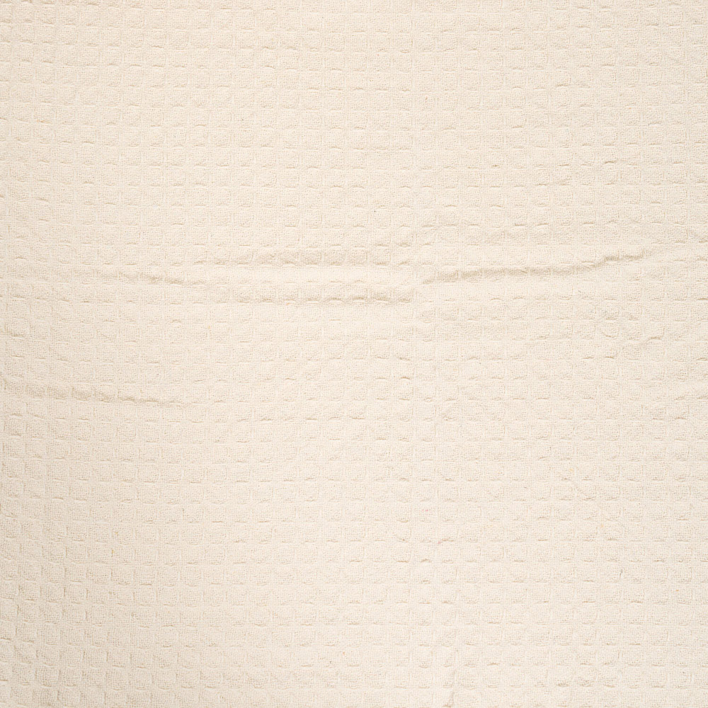 Waffle Cotton Throw Natural Image 5