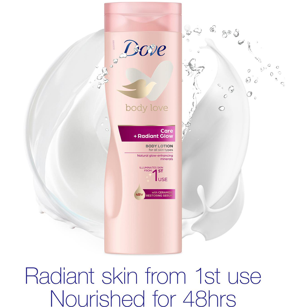 Dove Care+Radiant Glow Body Lotion and Summer Revived Fair To Medium Face Cream Set Image 5