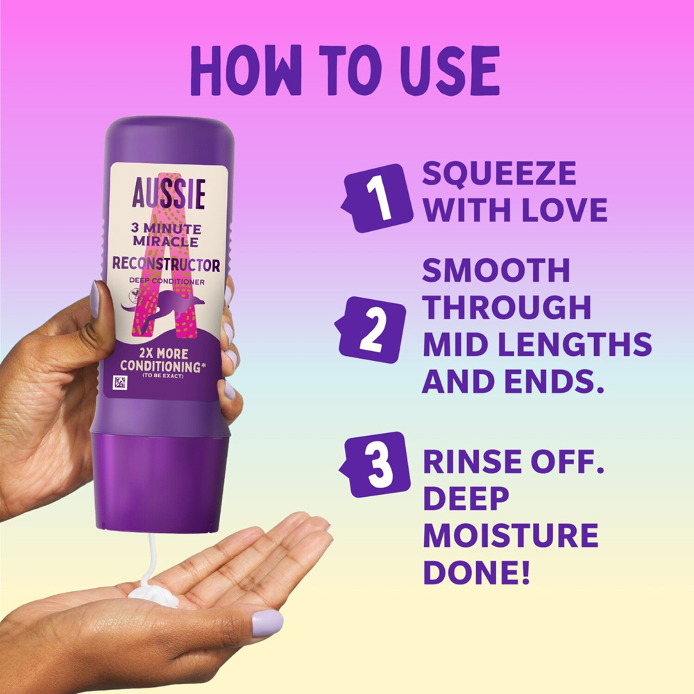 Aussie 3 Minute Miracle Reconstructor Deep Conditioner Image 3
