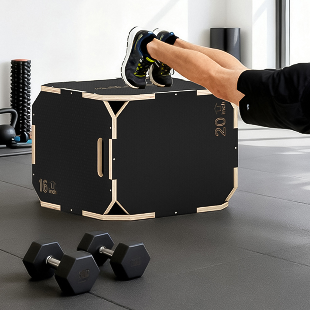 SPORTNOW Non-Slip Corner-free Wooden Plyo Box 41 x 51 x 48cm Image 5