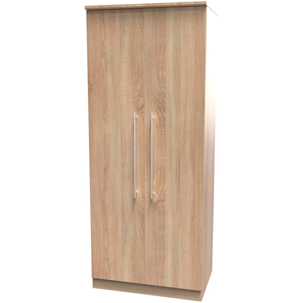 Crowndale Sherwood 2 Door Bardolino Oak Double Wardrobe Image 4