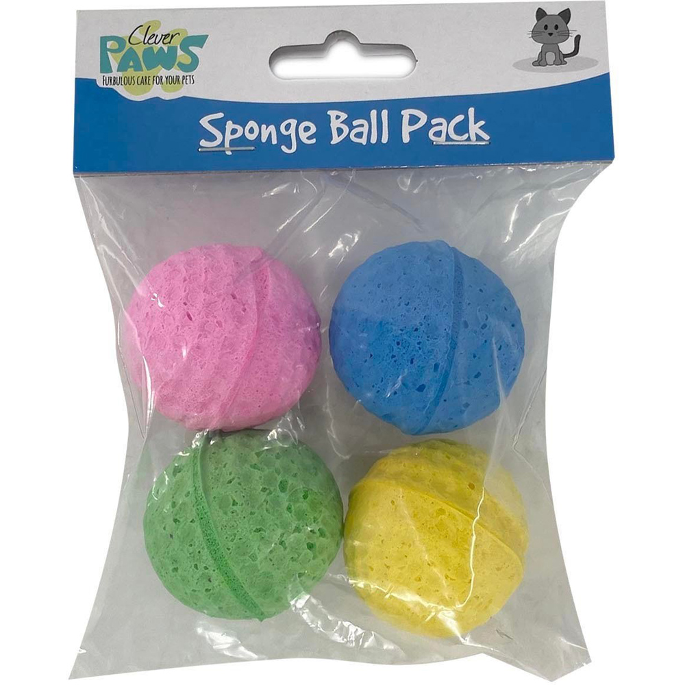 Pack of 4 Sponge Balls Image 2