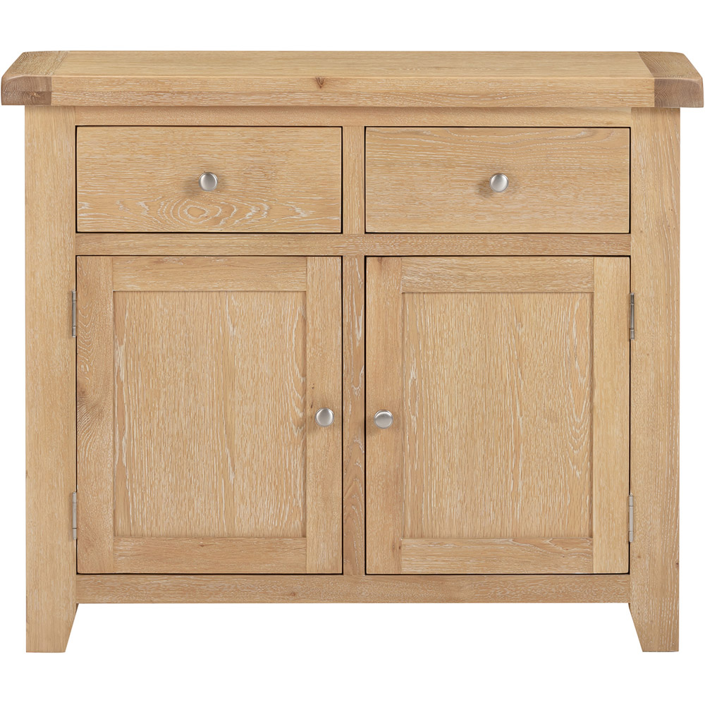 Seconique Windsor 2 Door 2 Drawer Natural Oak Sideboard Image 3