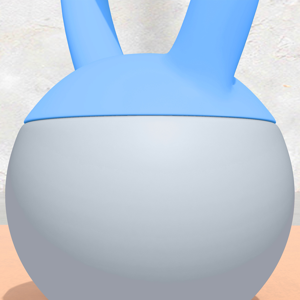 SPORTNOW Blue and Grey Soft Body Kettlebell with Non Slip Handle 4kg Image 4