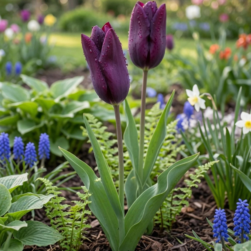 Thompson and Morgan Tulip Early Havran Autumn Planting Bulb 16 Pack Image 2
