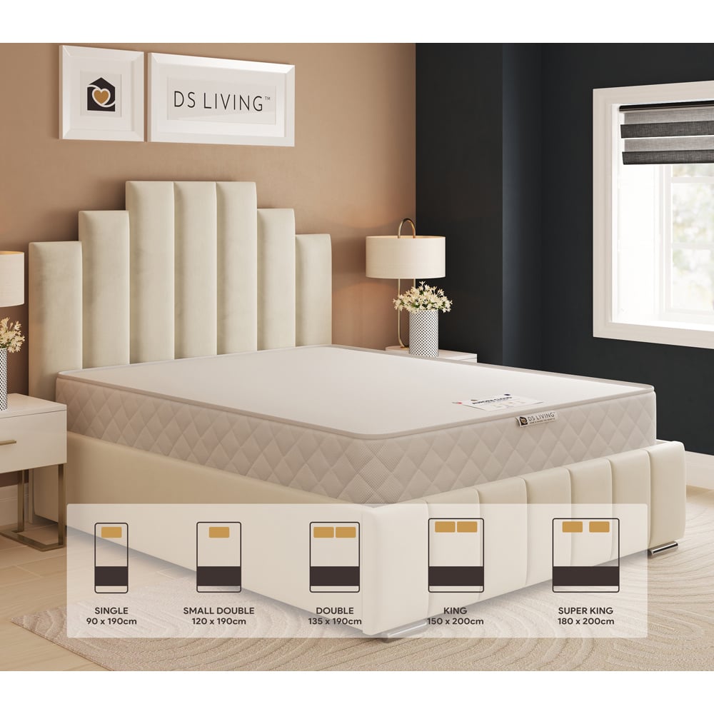 DS Living Aurora Eclipse Super King Size Bonnell Spring Mattress with Reflex Foam Layers Image 8