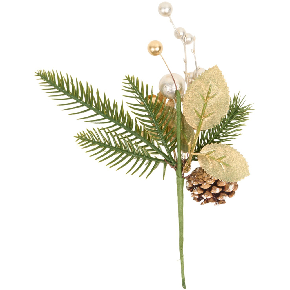 Metallic Flower Pick Image 3