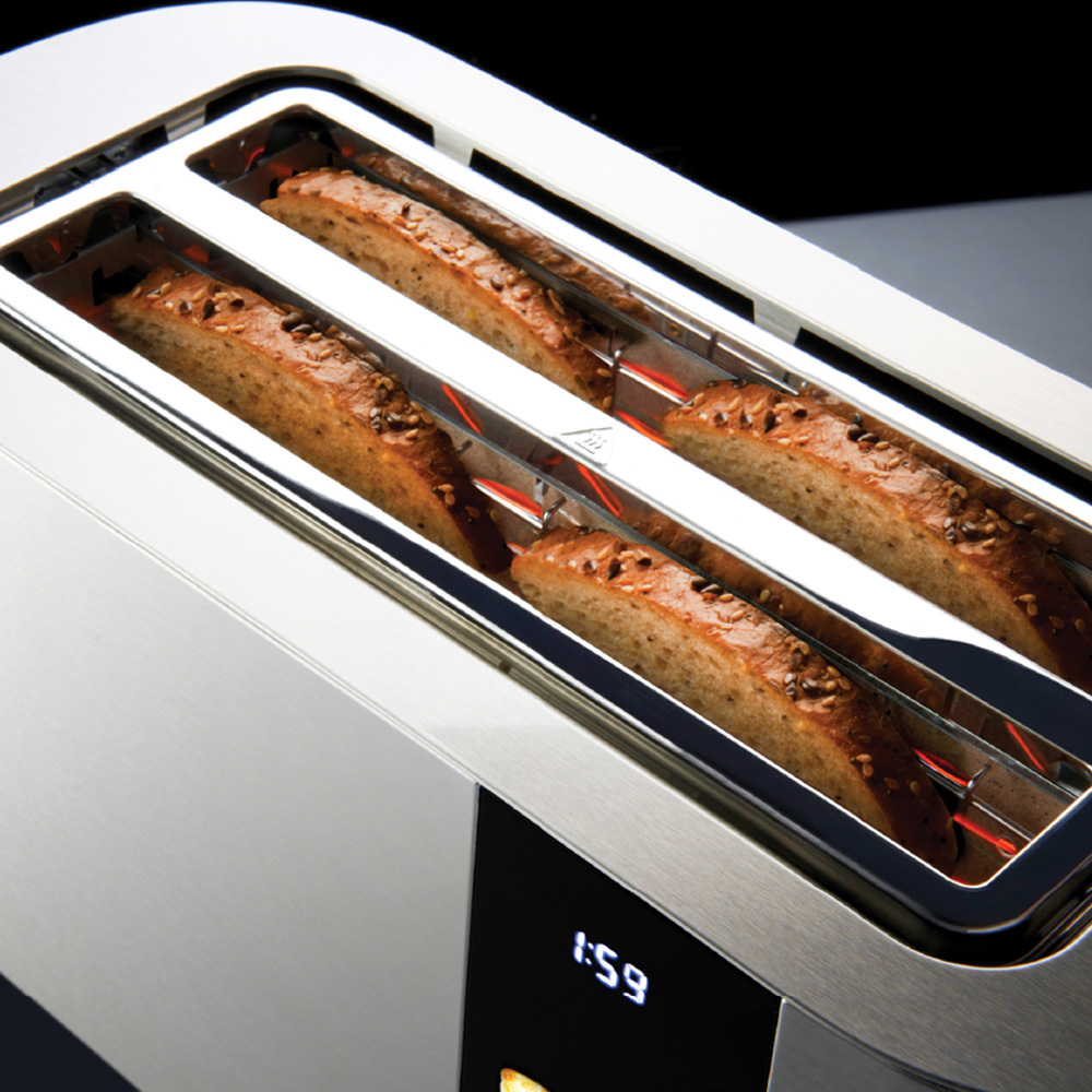 Quest 68290 Silver 4 Slice Digital Toaster Image 5