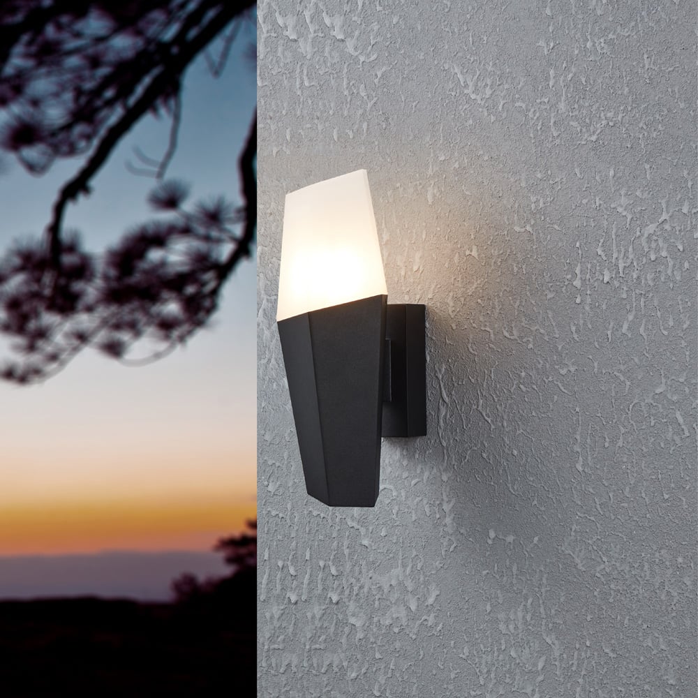 EGLO Farindola Black Outdoor Wall Light Image 2