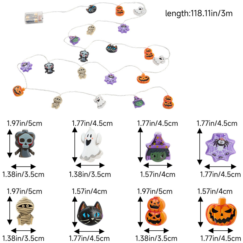 Living and Home 20 LED Halloween String Lights 3m Image 7
