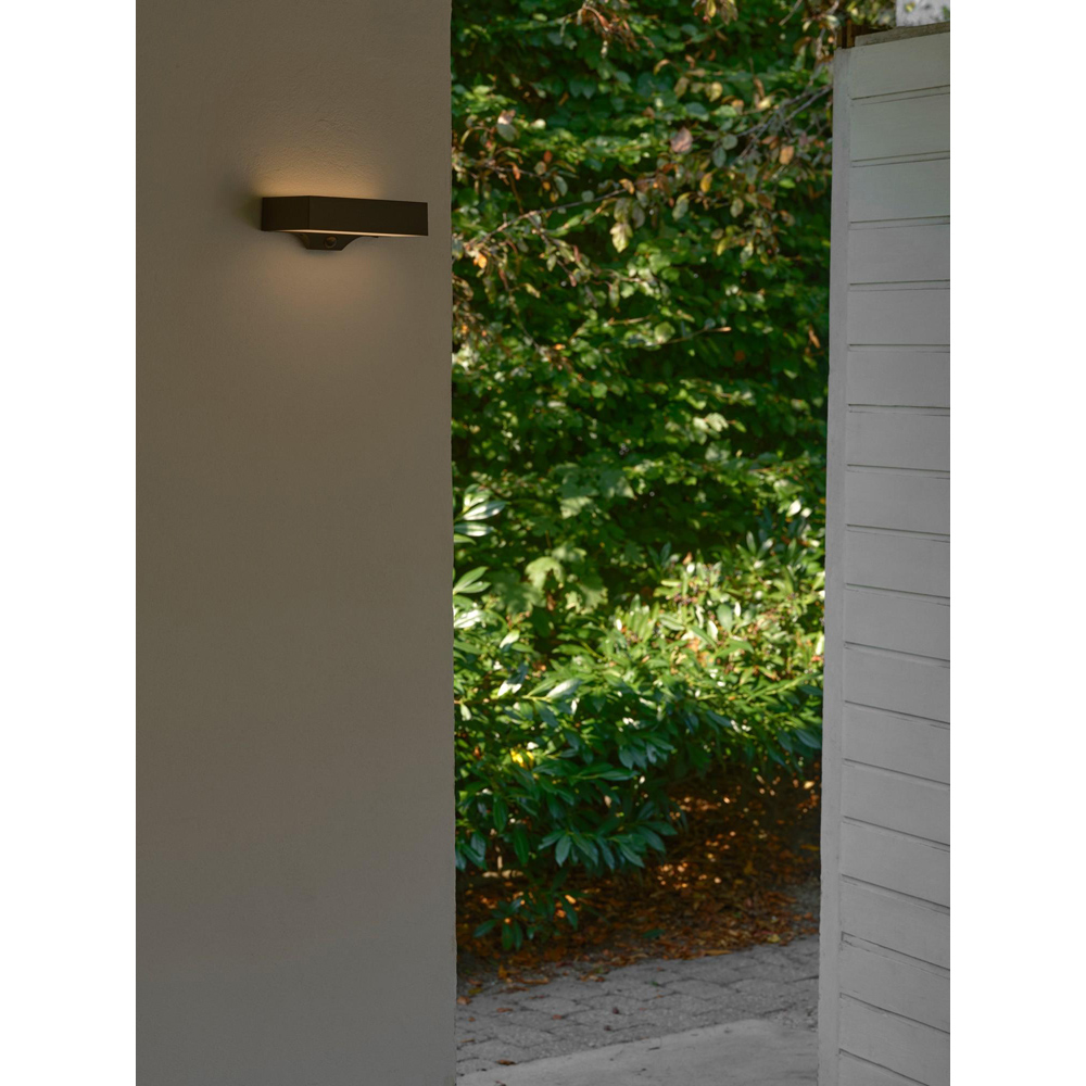 Nordlux Monay 200 Lumens Black Square Solar LED Wall Light Image 2