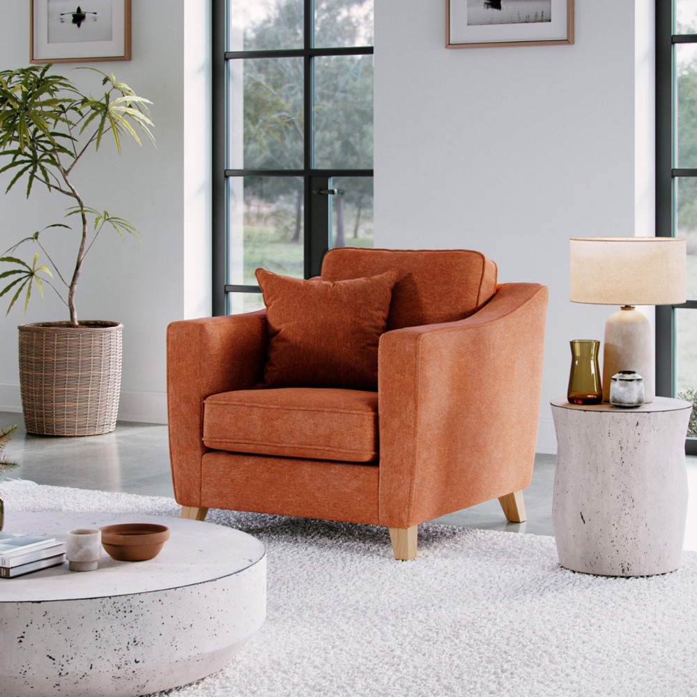 Marlon City Terracota Armchair Image 6