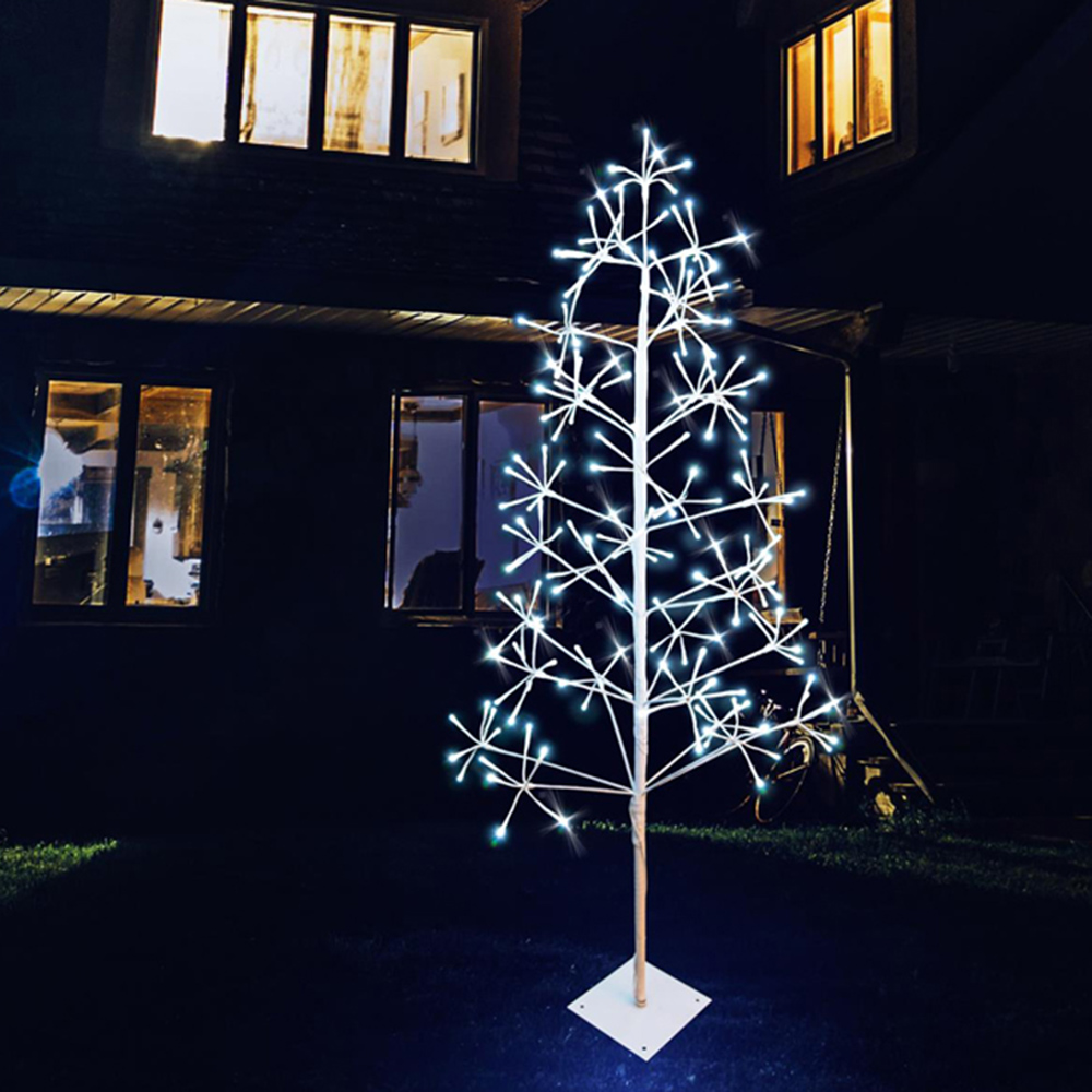 Shatchi White LED Pre-Lit Twig Christmas Tree 6ft Image 3
