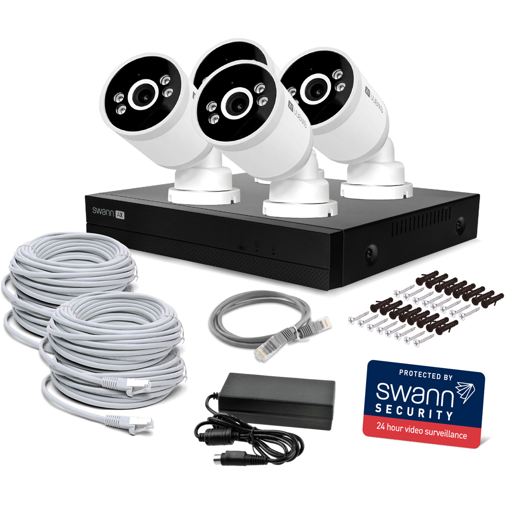 Swann AdvancedX Wired NVR CCTV 4K Bullet Camera Kit with 1TB HDD Storage Image 3