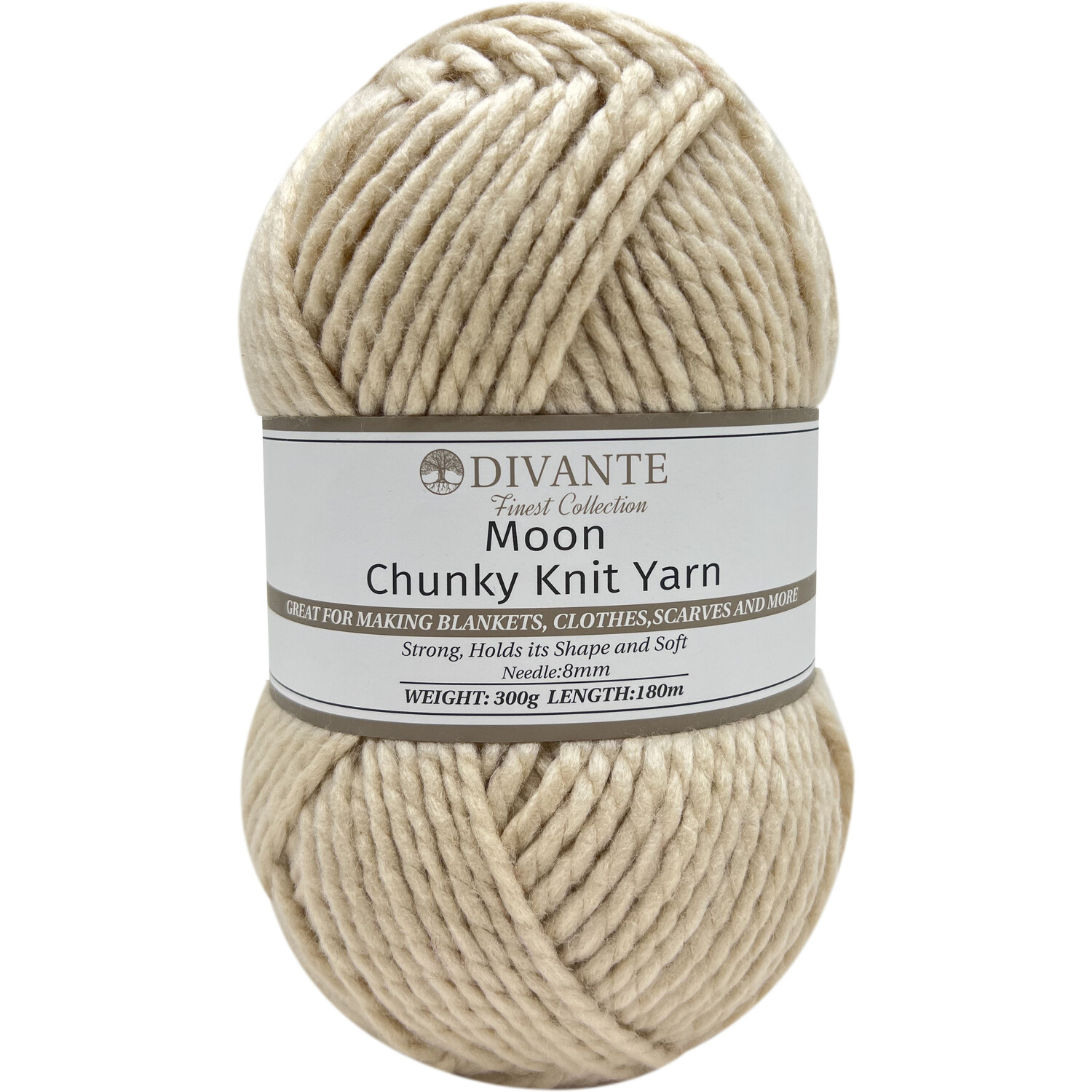 Chunky Knit Yarn Moon Image 1