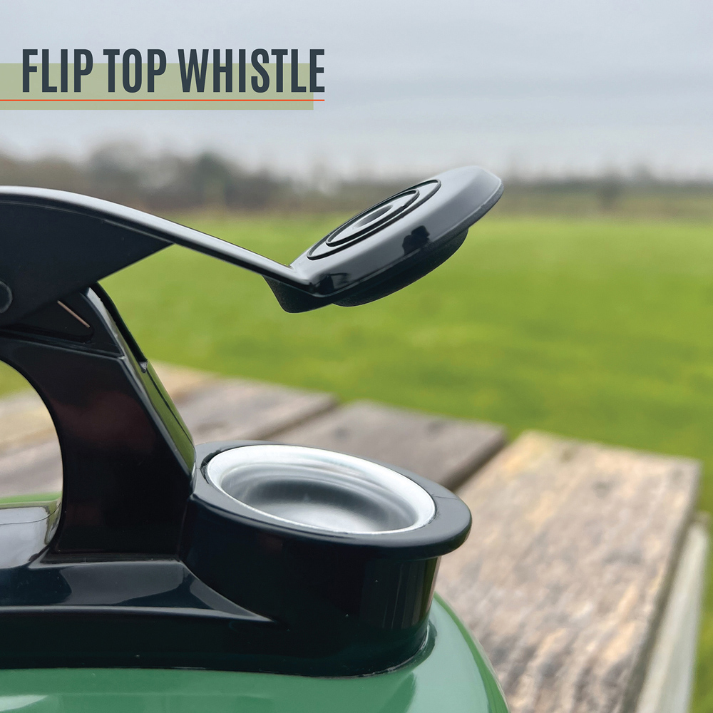Milestone Camping Green Aluminium Whistling Camping Kettle 1L Image 3