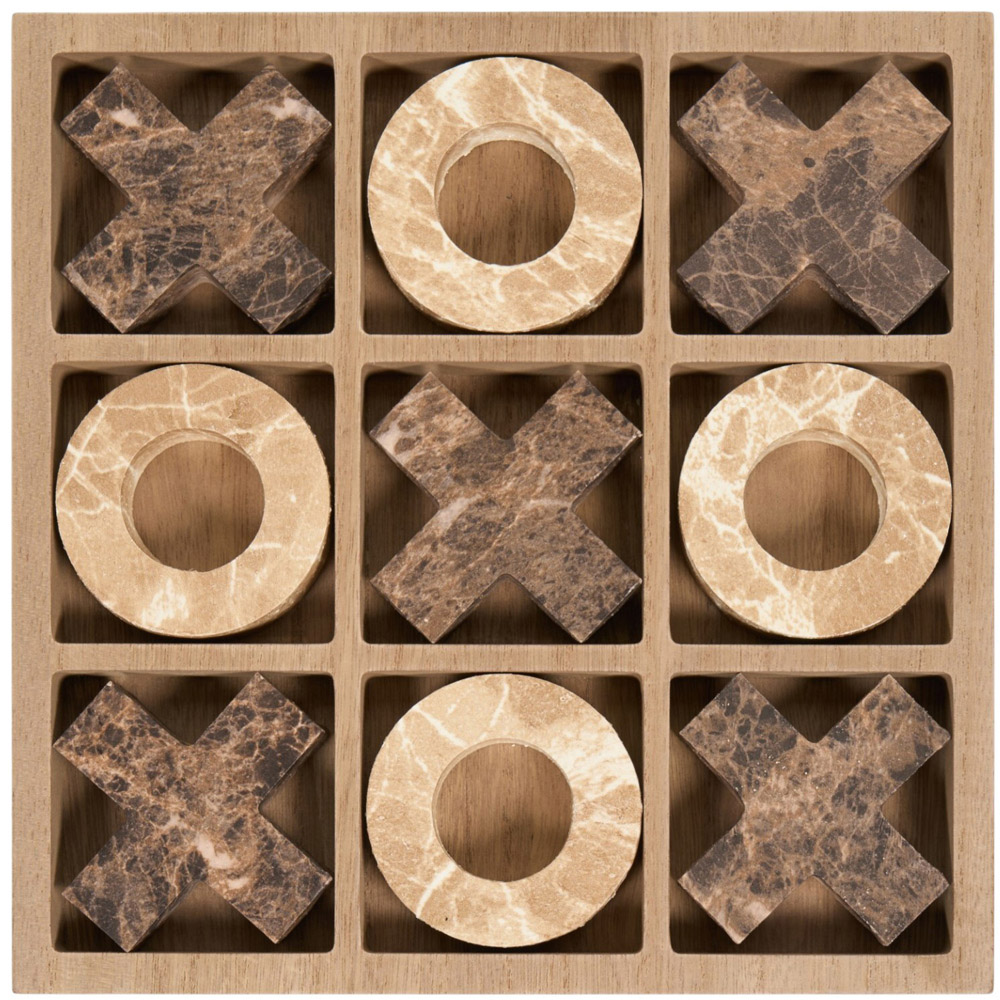 Marble Effect Noughts and Crosses Image 1