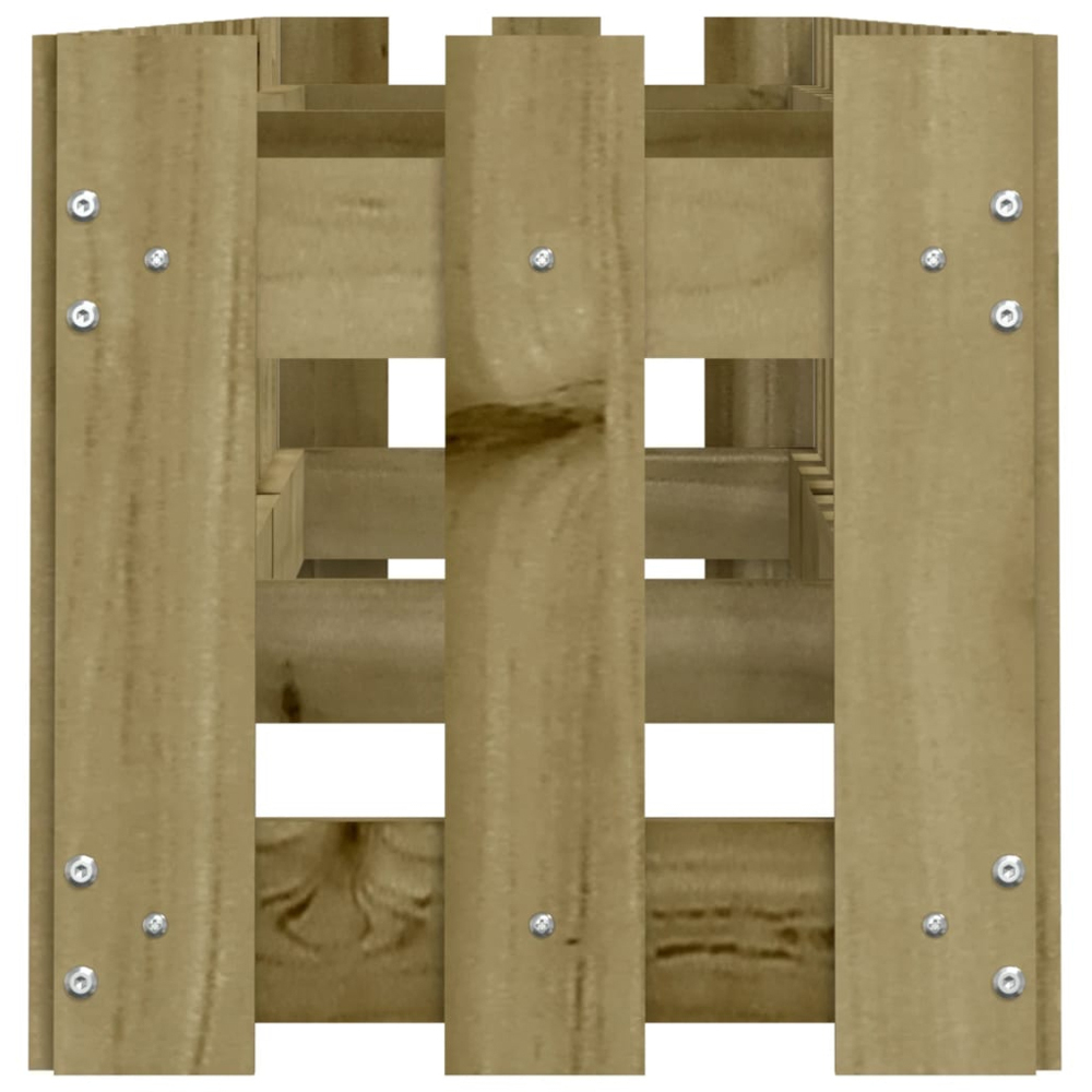vidaXL Natural Solid Impregnated Pine Wood Fence Design Raised Garden Bed 200 x 30 x 30cm Image 5