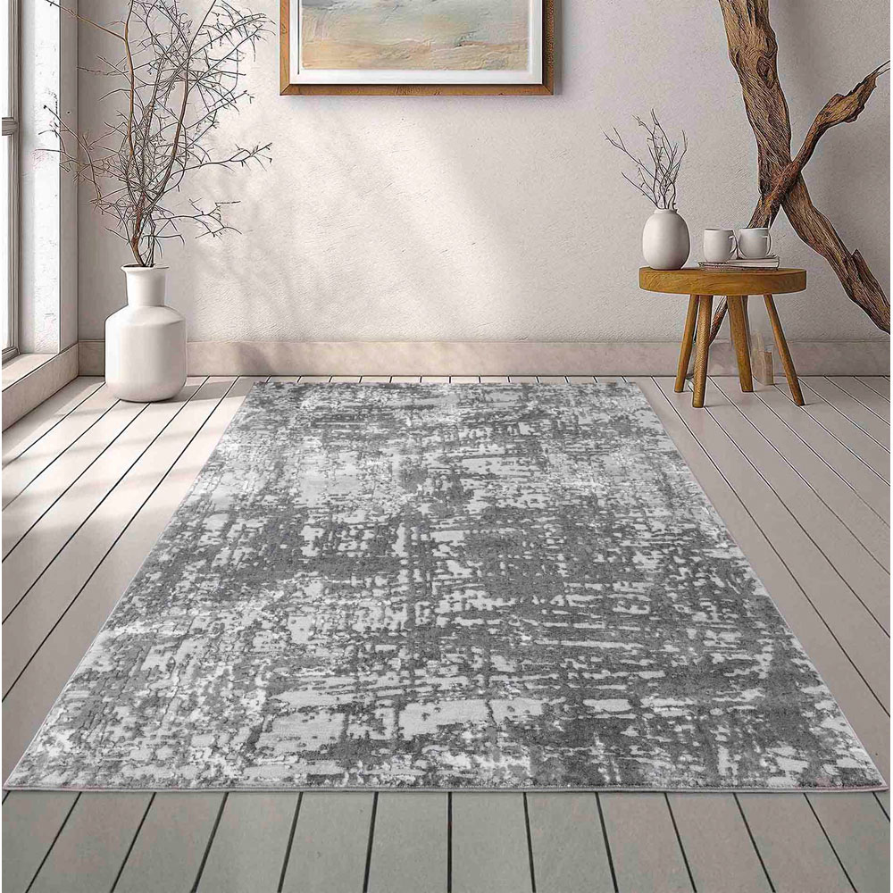 Desire Rugs Serenity Grey Abstract Lines Rug 120 x 170cm Image 2