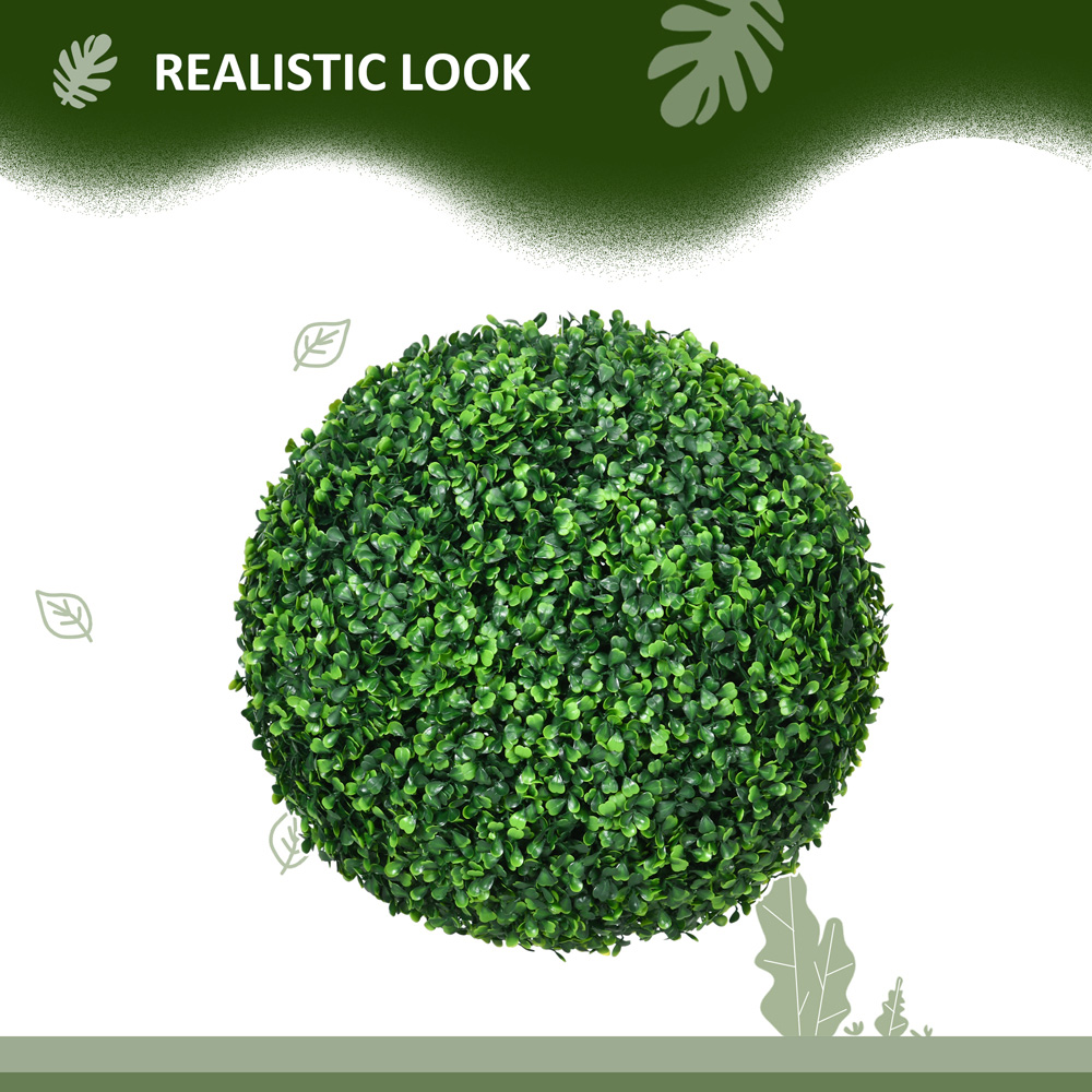Portland Artificial Boxwood Topiary Ball 2 Pack Image 8