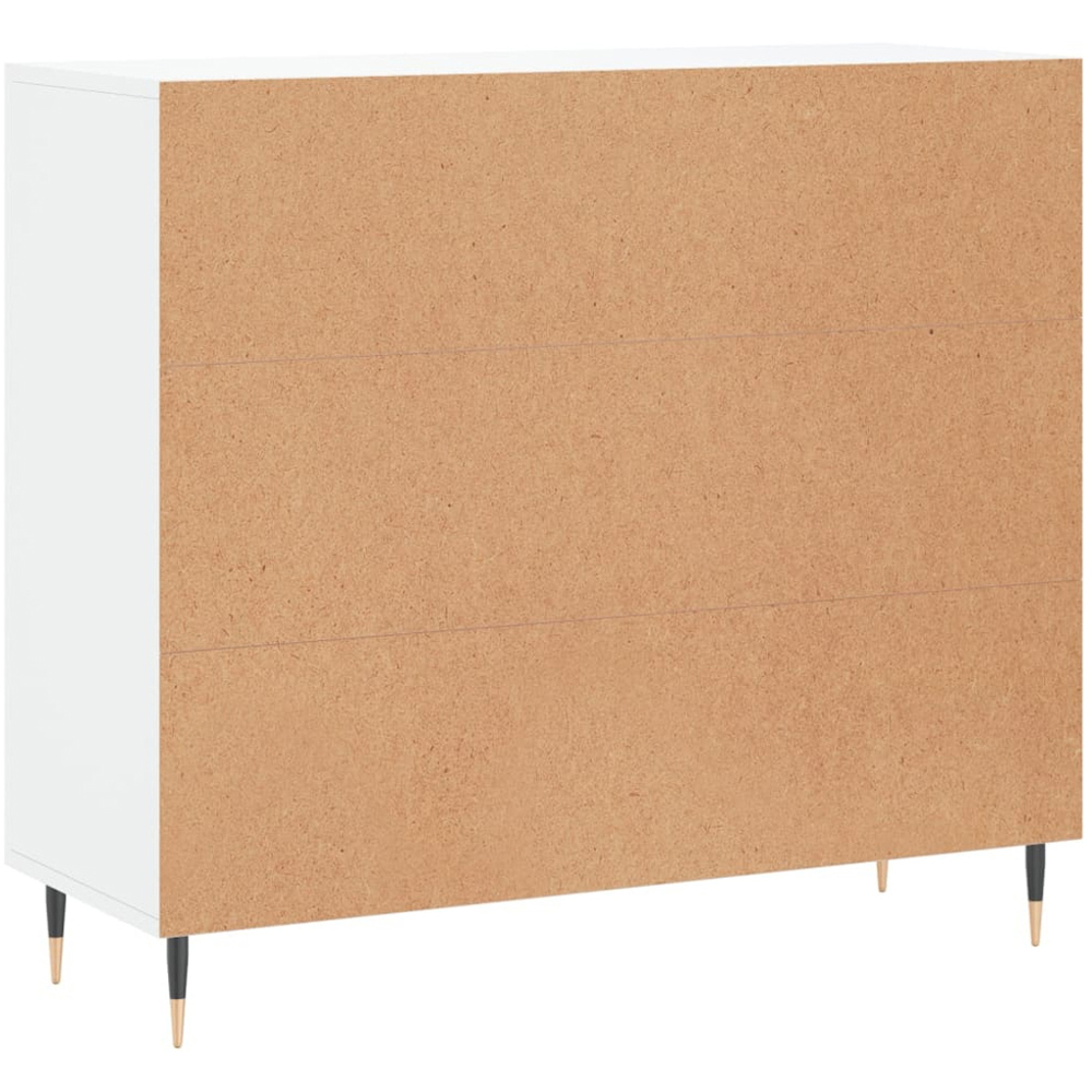 vidaXL 3 Door White Sideboard Image 8
