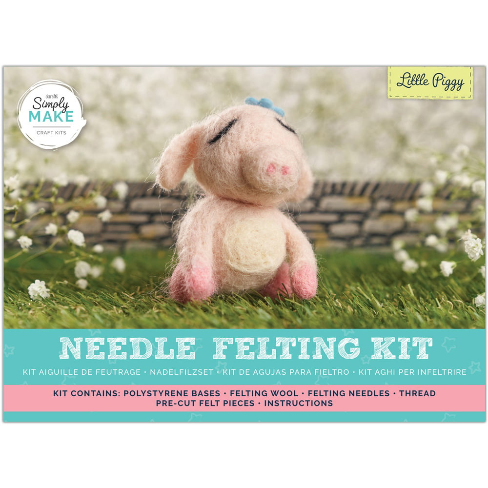 Simply Make Little Piggy Needle Felting Kit Image