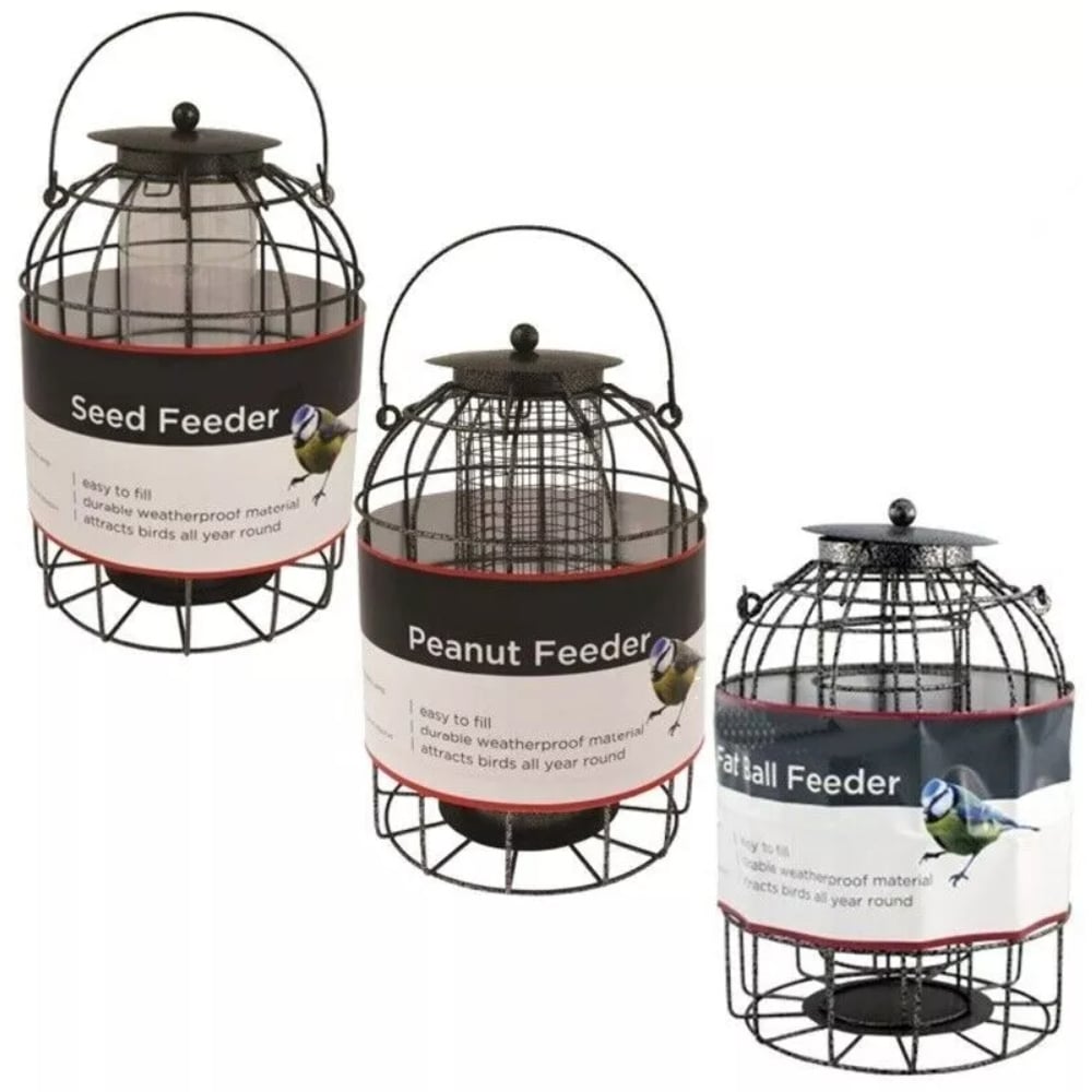 Marco Paul Seed Fat Ball and Nut Bird Feeder 3 Pack Image 1