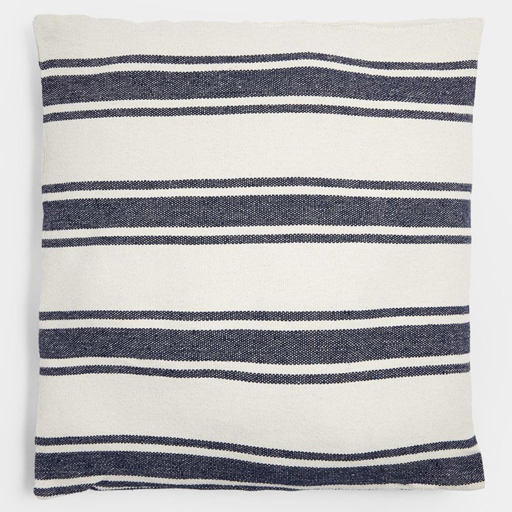 VonHaus Blue and White Striped Hanging Garden Swing Chair Image 3