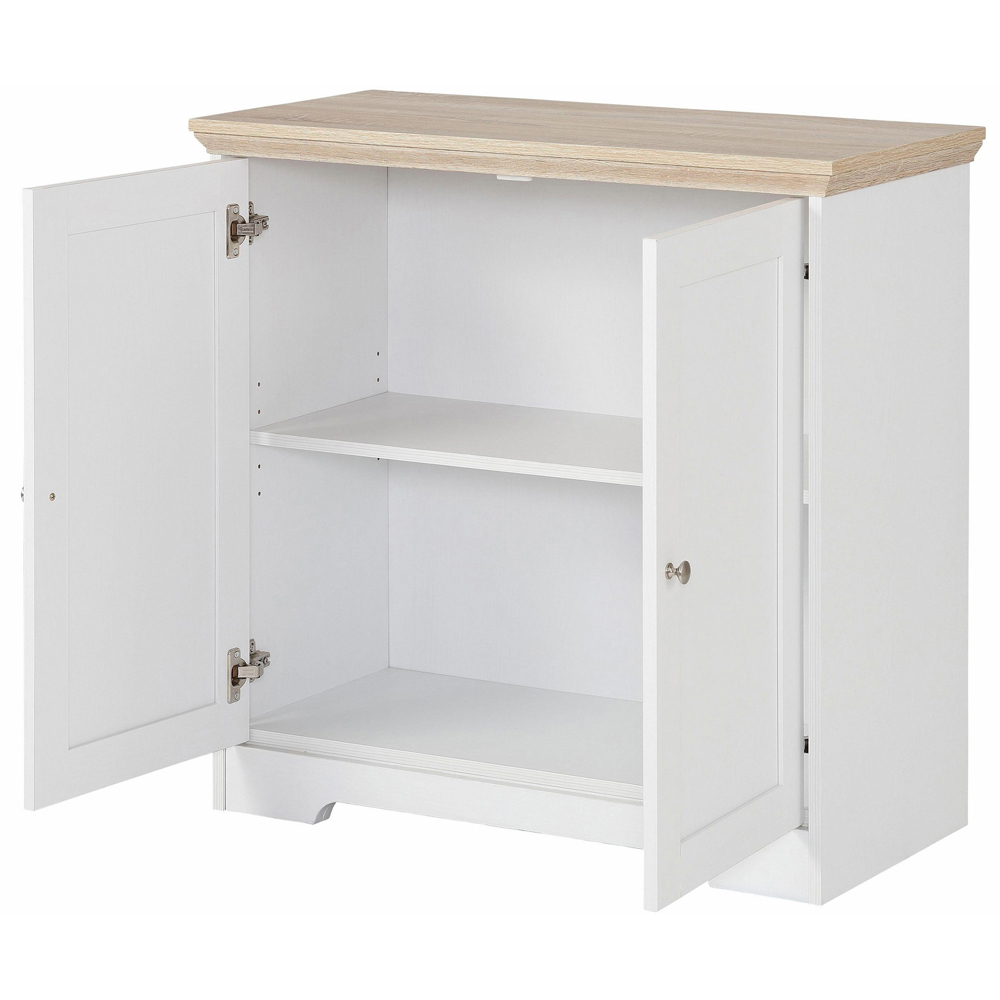 Loft24 Nanna 2 Drawer White Oak Sideboard Image 4