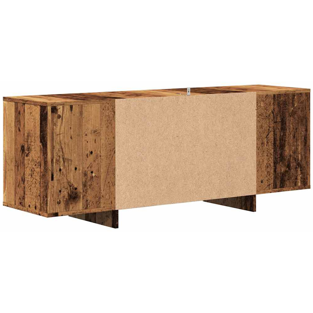 vidaXL 2 Door 4 Shelf Old Wood Wide TV Cabinet Image 7